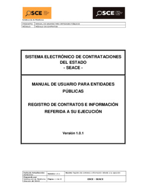 Manual de Usuario Para Entidades Publicas - Registro de Contrato e Informacion Referida a Su Ejecucion