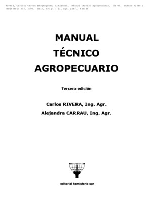 Manual Tecnico Agropecuario