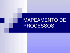 MAPEAMENTO DE PROCESSOS 2 Sumário: O que é Para que Quantos processos Níveis de processos Categorias de processos Elementos do processo Ferramentas utilizadas