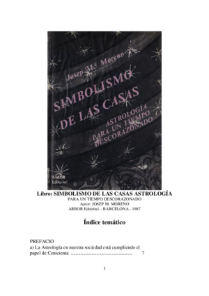 Maria Moreno Josep - Libro Simbolismo de Las Casas