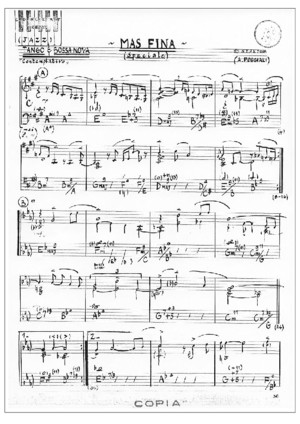 MAS FINA (Speciale) - Tango & Bossa Nova _ Jazz Standard Score (for Piano & C Instruments) by Andrea Poggiali_Spartito Latin