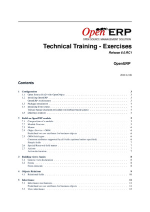 69244030 Openerp Technical Training v6 Exercises