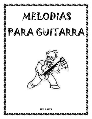 Melodias Para Guitarra 2da Edicion - LEO BAEZA