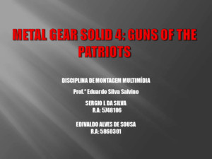 Metal gear solid five