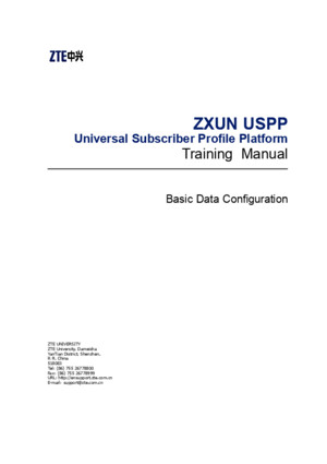 7 ZXUN USPP(HLR) BC en Commissioning and Debugging(Basic Data Configuration) 2 PDF 201008(Draft) 164