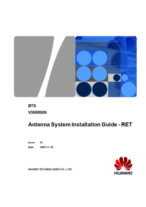 74247717 BTS Antenna System Installation Guide RET V300R009 01