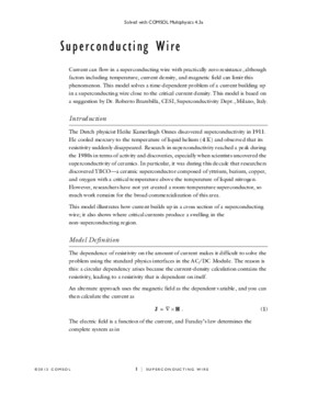 ModelsacdcSuperconducting Wire