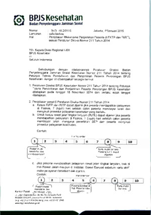 747 Penjelasan Mekanisme Penjaminan Peserta FKTP Dan FKRTL Sesuai Perdir No 211 Tahun 2014
