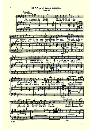 Mozart La Ci Darem La Mano Klavierauszug