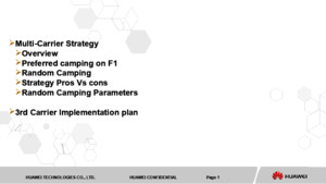 Multi Carrier Strategy and Implementation Plan