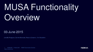 MUSA Functionality Overview