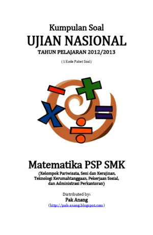 Naskah Soal UN Matematika PSP SMK 2013 (1 Paket Soal) Pak-Anangblogspotcom