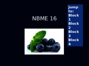 Nbme 16 Block 1-4 (No Answers)