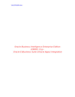 OBIEE Integration With Oracle Apps