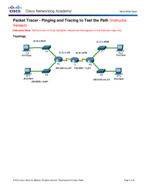 8326 Packet Tracer - Pinging and Tracing to Test the Path Instructions IG