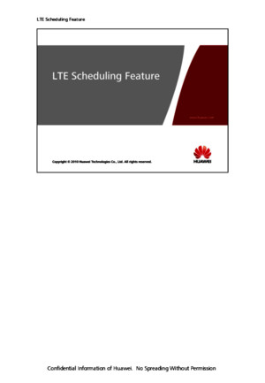 OEO100040 LTE Scheduling Feature and Parameters ISSUE100pdf