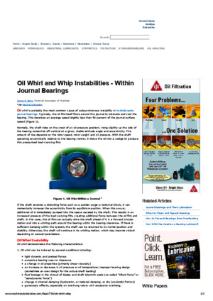 Oil Whirl and Whip Instabilities - Within Journal Bearingspdf