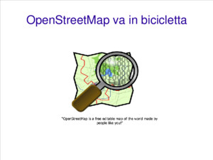 Openstreetmap va in bicicletta
