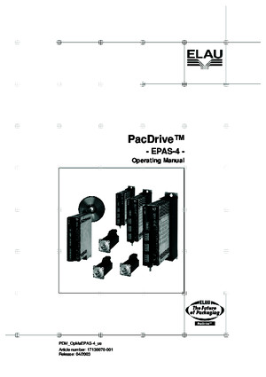 Operating Manual_ PacDrive - EPAS-4