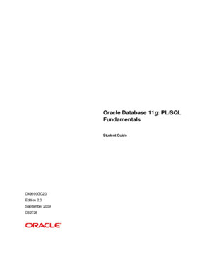 Oracle Database 11g SQL Fundamentals II - Student Guide
