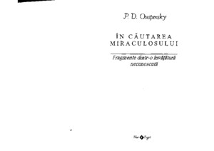 Ouspensky, P D - Fragmente Dintr-o Invatatura Necunoscuta Vol 2