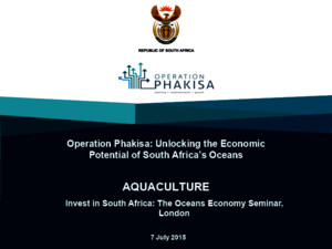 Overview of the aquaculture sector