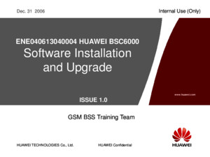91835544-3-EnE040613040004-HUAWEI-BSC6000-Software-Installation-Upgrade-20061231-A-1-0