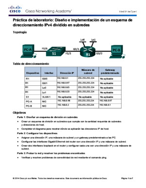 9213 Lab - Designing and Implementing a Subnetted IPv4 Addressing Scheme