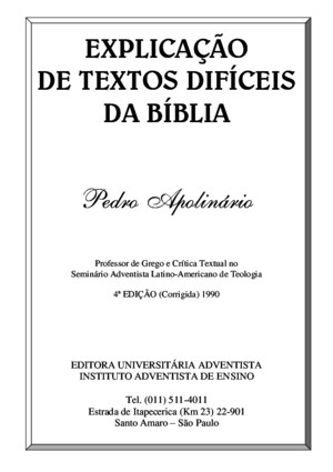 Pedro Apolinário - Explicação de Textos Difíceis da Bíbliapdf