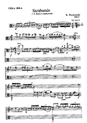 Penderecki Sarabanda Viola Solo Copia