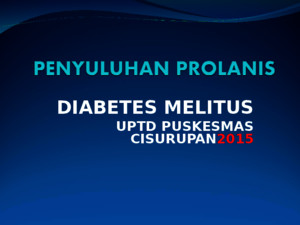 Penyuluhan Prolanis Diabetesppt