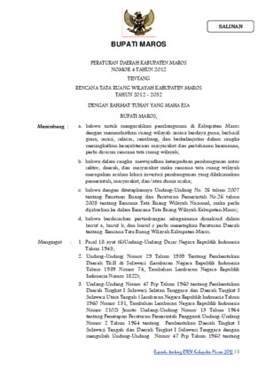 Peraturan Daerah Kabupaten Grobogan Nomor 7 Tahun 2012 Tentang Rencana Tata Ruang Wilayah Kabupaten Grobogan Tahun 2011 - 2031