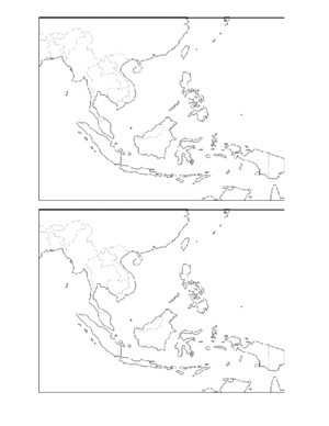 Peta Kosong Asia Tenggara
