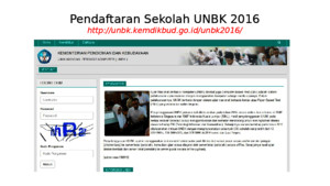Petunjuk Username Password UNBK 2016