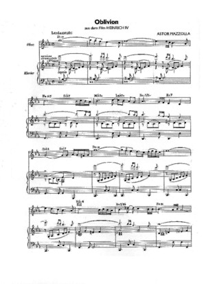 Piazzolla - Oblivion 1(Oboe, Piano)
