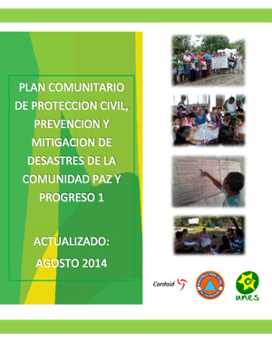 Plan comunitario de protección civil de paz y progreso 1