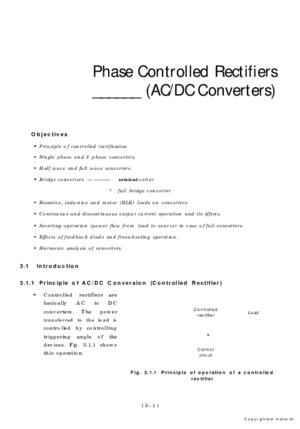 Power Electronics Rectifiers(chapter 3) by Bakshi