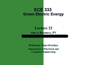 Presentation on Green Energy