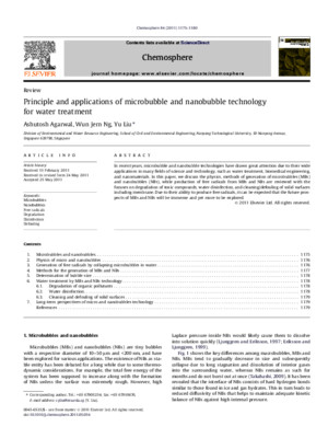 Principle and Application of Microbubble and Nanobubble Technology for Water Treatment
