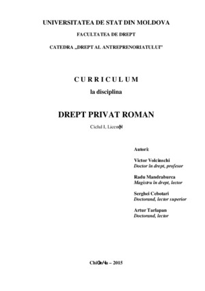 Privat Roman 2015 - Actualizat