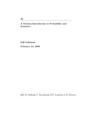 Probability and Statistics Solution Manual