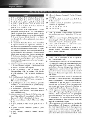 Progetto Italiano 2 - Esercizi -Chiavi PDF