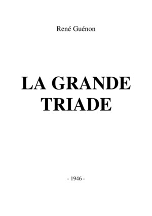 René Guénon - 1946 - La Grande Triadepdf