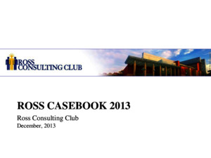 Ross CaseBook 2013