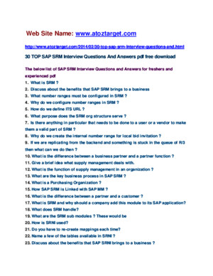 SAP ESS MSS Interview Questions and Answers