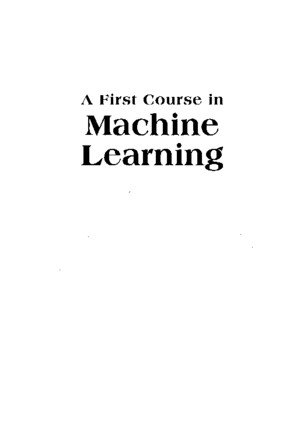 A First Course in Machine Learning - Rogerspdf