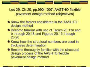 AASHTO Method of Flexible Pavement Design