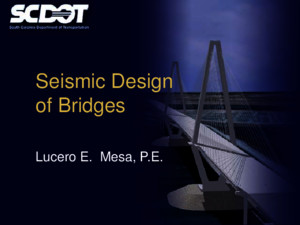 Seismic design of bridge, lrfd
