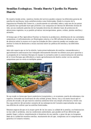 Semillas Ecologicas Tienda Huerto Y Jardin En Planeta Huerto