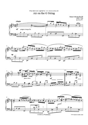 (Sheet Music - Piano) Bach - Air on a G Stringpdf
